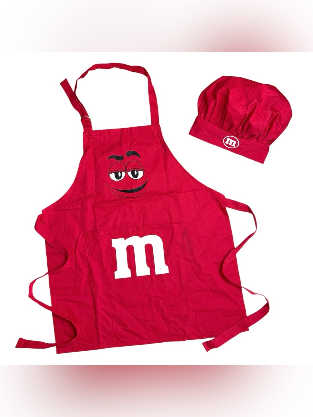 M&M’s Children’s Chef Hat & Apron Red